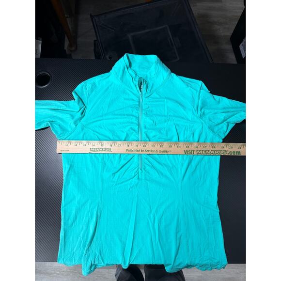 Ibkul Performance Half Zip Pullover Light Blue / Teal Size Large Womens - Picture 5 of 13